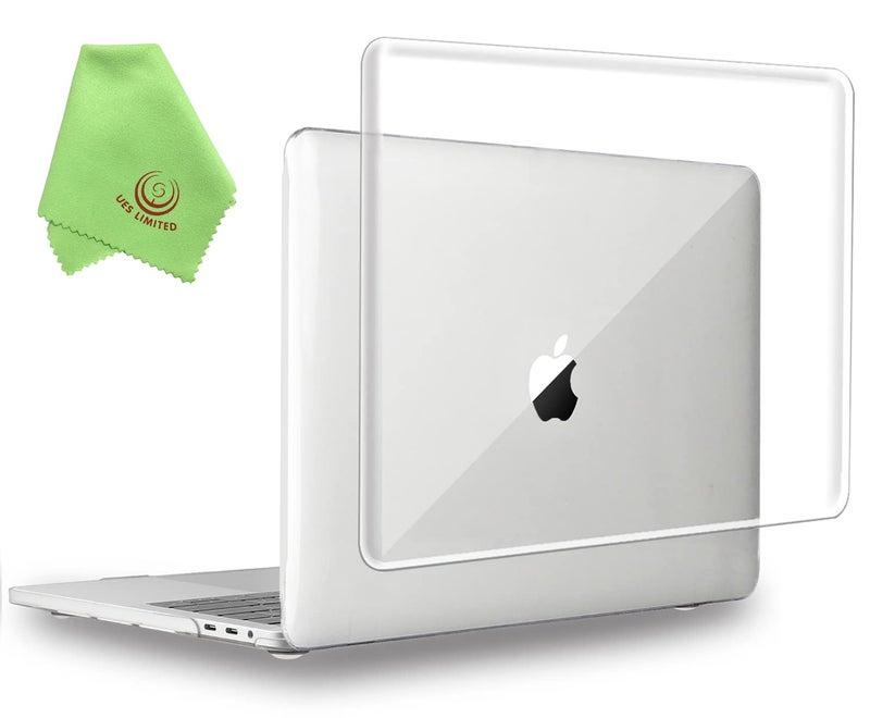 UESWILL Crystal Glossy Hard Shell Case Cover Compatible with 2019 2020 MacBook Pro 16 inch with Touch Bar & USB-C, Model A2141, Transparent - Image 1